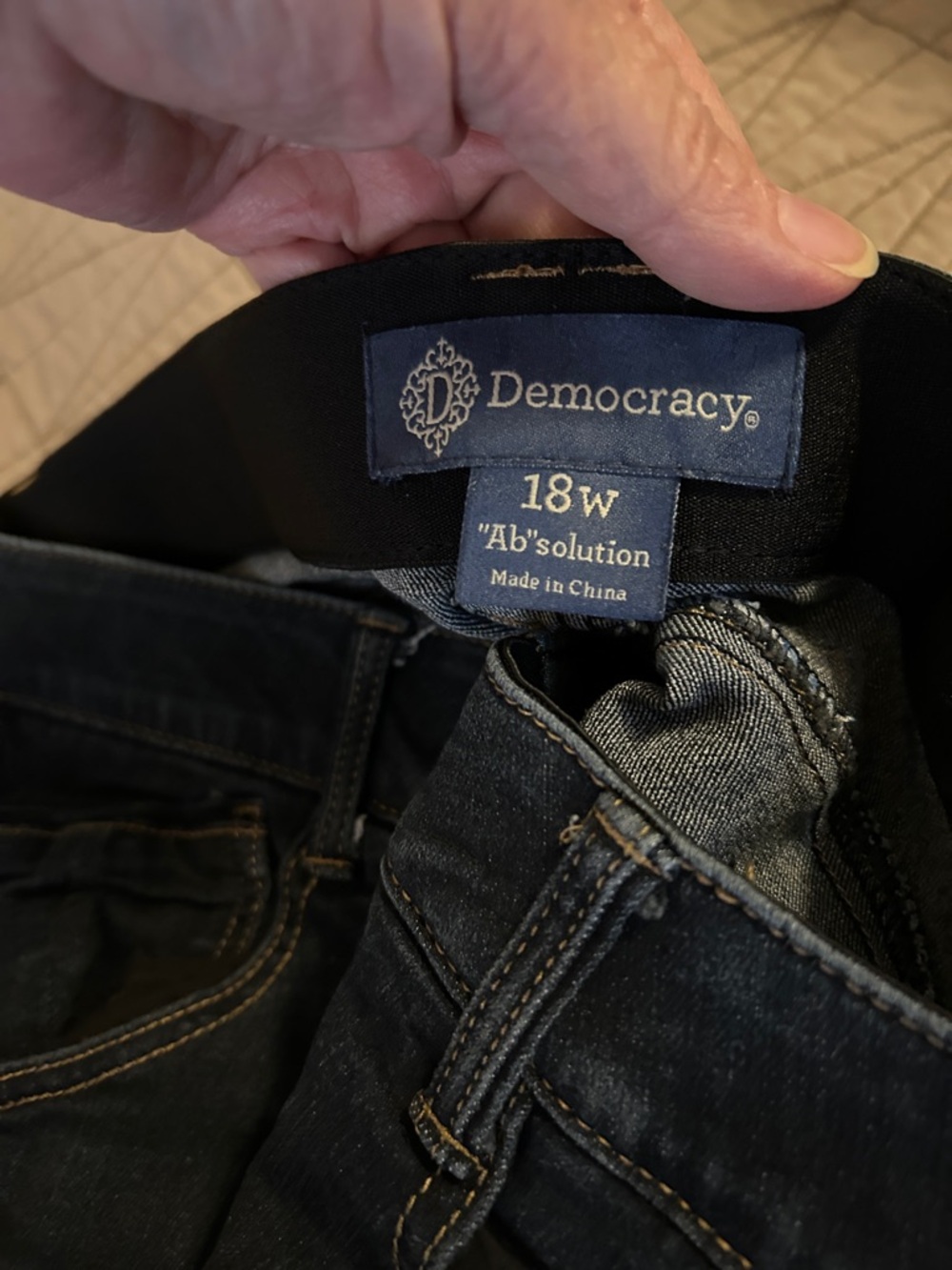Democracy Women’s Jeans - Dark Blue, Light Blue, Blue - Picture 2 of 4